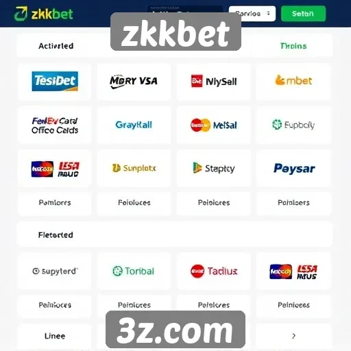 Métodos de pagamento disponíveis no site zkkbet